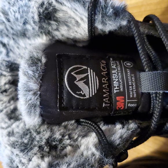 Tamarack Thinsulate Water Resistant Winter Boots Womens Size 9 Black - Picture 4 of 13